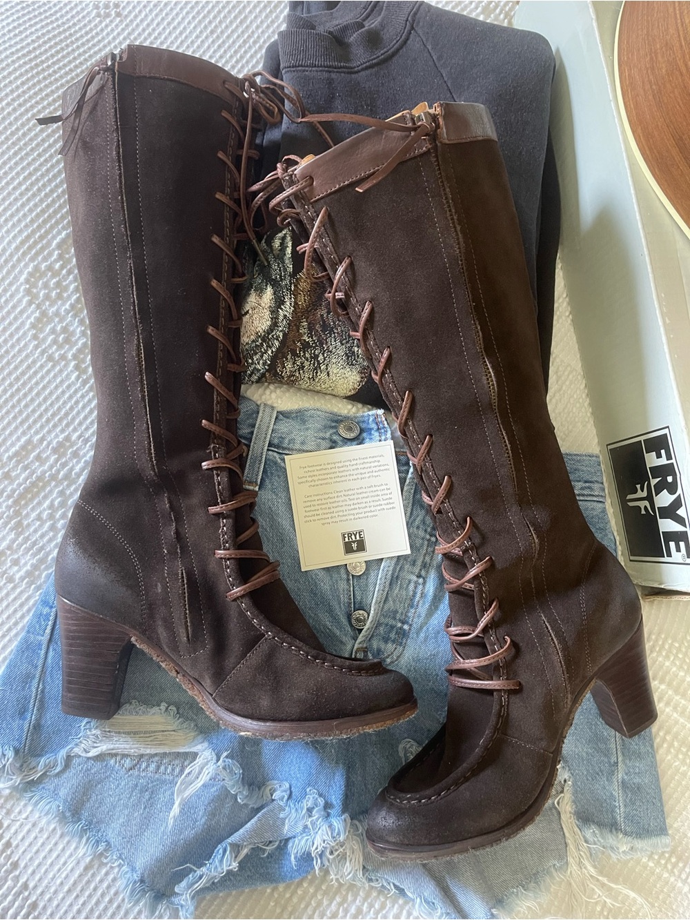 FRYE | Fiona Lace Up Boots - Picture 7 of 8